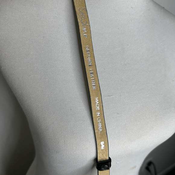 SERAPHINE snakeskin LEATHER skinny belt waist cinching womens S/M - Picture 6 of 7